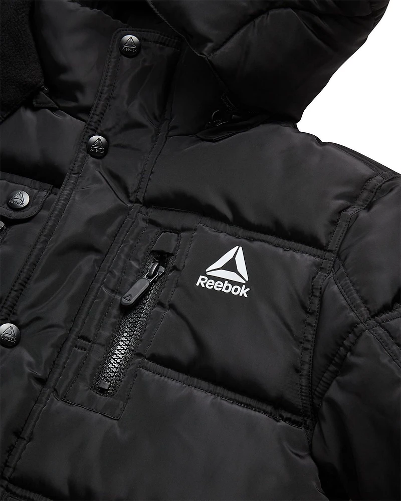 Reebok Boys' Puffer Coat with Shape Retention Fabric