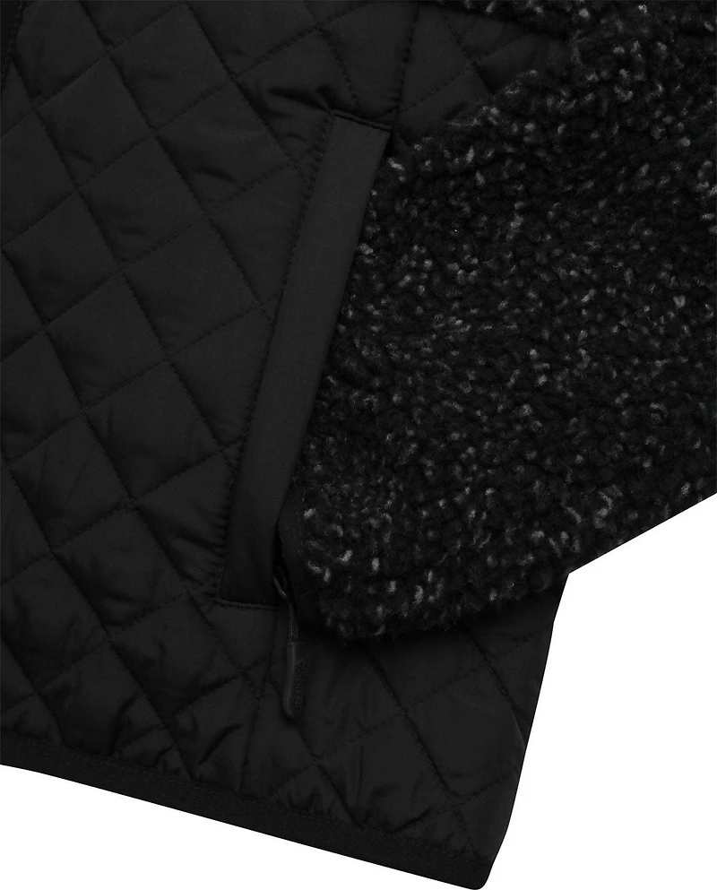 Veste pour femmes Reebok en mélange Sherpa et matelassé losanges