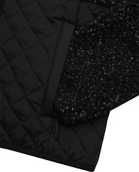 Veste pour femmes Reebok en mélange Sherpa et matelassé losanges