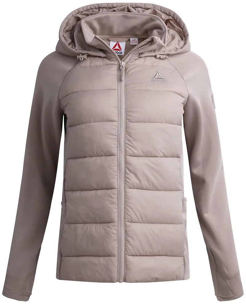 Veste pour femmes Reebok en maille extensible et tissu matelassé isolant