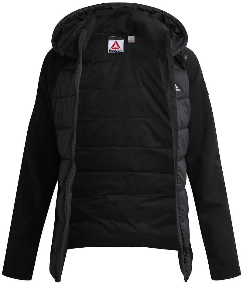 Veste pour femmes Reebok en maille extensible et tissu matelassé isolant