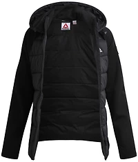 Veste pour femmes Reebok en maille extensible et tissu matelassé isolant