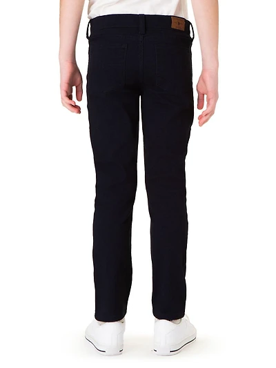 U.S. Polo Assn. Boy's Stretch Twill 5-Pocket Straight Fit Pant