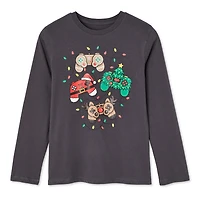 T-shirt à manches longues George pour garçons Tailles TP–TG