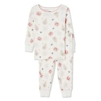 George Baby Girls' Pajama 2-Piece Set