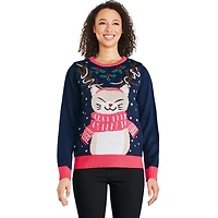 Chandail de Noël avec motif lumineux George pour femmes