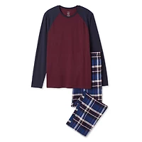 George Men's Raglan Pajama 2-Piece Set, Sizes S-2XL