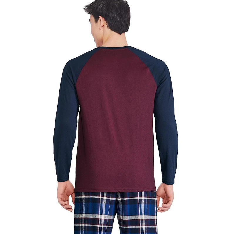 George Men's Raglan Pajama 2-Piece Set, Sizes S-2XL