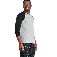 George Men's Raglan Pajama 2-Piece Set, Sizes S-2XL