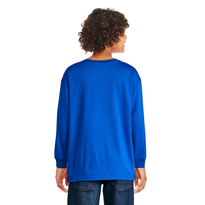 T-shirt en maille à manches longues Spider-Man Marvel pour garçons Tailles TP–TG