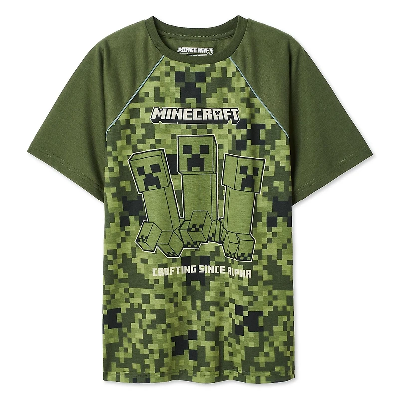 Minecraft Boys' Short Sleeve Tee, Sizes XS-XL