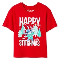 Disney Girls' Stitch Short Sleeve Tee, Sizes XS-XL