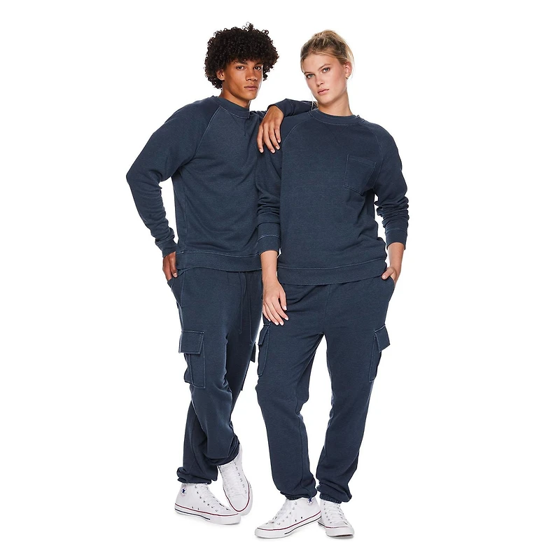 Chandail en molleton à col ras du cou et manches longues Sans genre No Boundaries