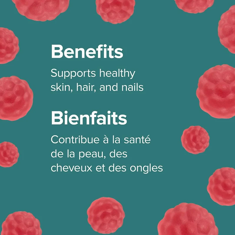 Webber Naturals Biotine Gélifiés, 2 500 mcg 60 gélifiés