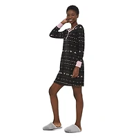 Chemise de nuit en tricot gaufré George pour femmes
