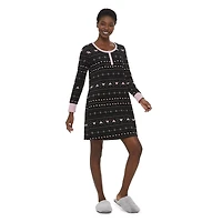 Chemise de nuit en tricot gaufré George pour femmes