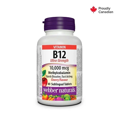 Webber Naturals B12 Ultra-fort, 10,000 Mcg