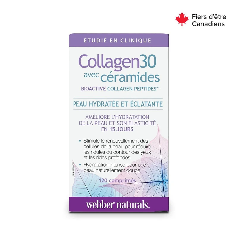 Webber Naturals Collagen30 avec céramides 120 comprimés