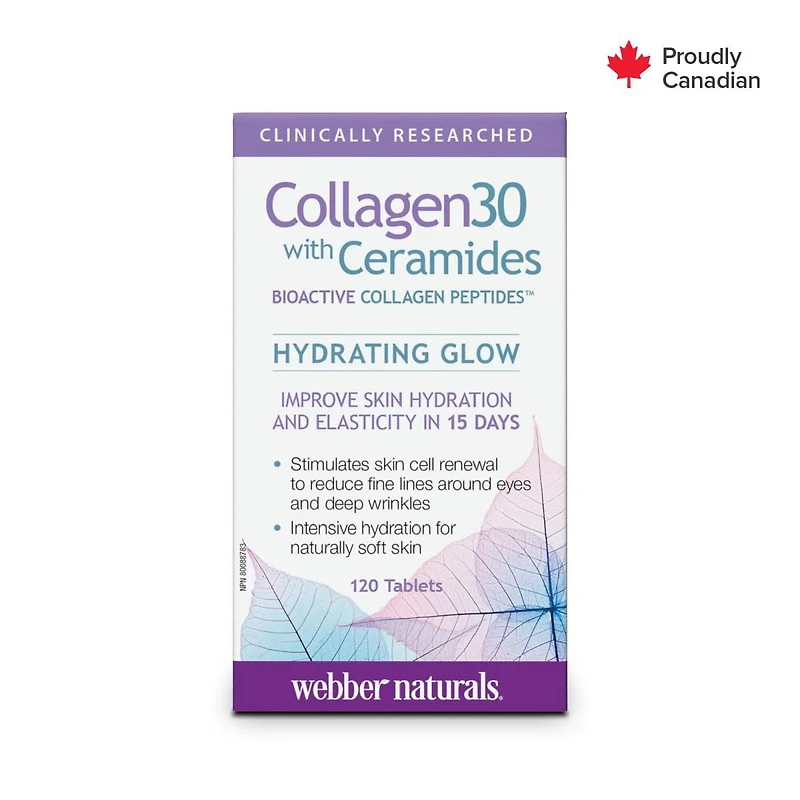 Webber Naturals Collagen30 avec céramides 120 comprimés