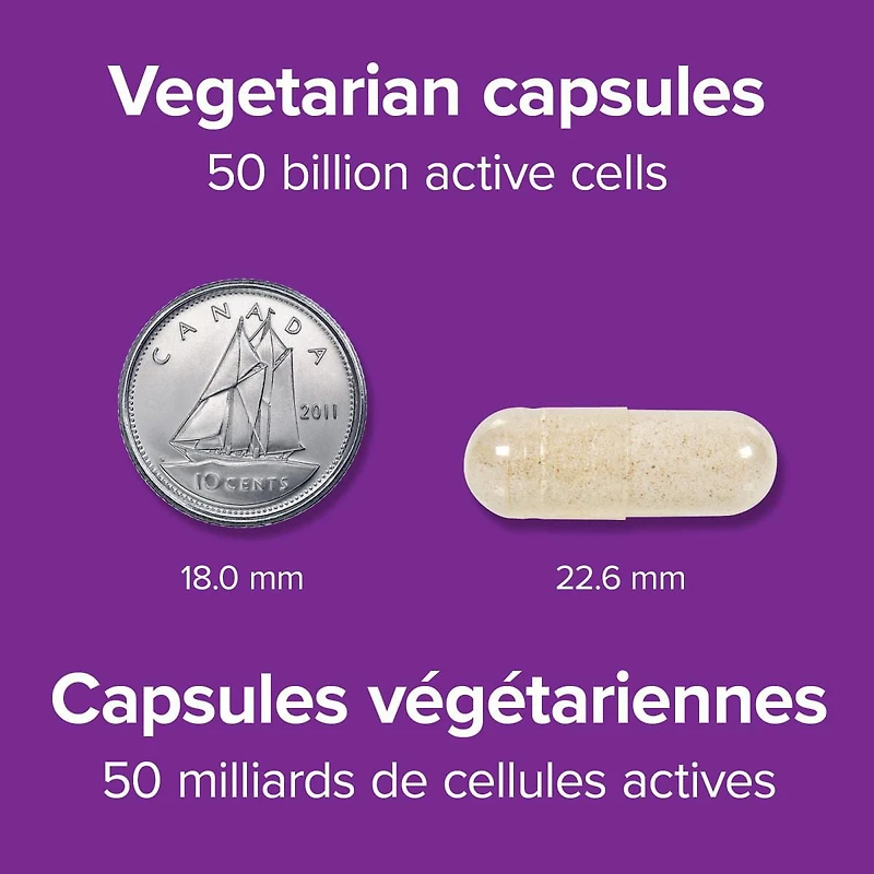 Webber Naturals Probiotique, 50 milliards 30 capsules végétariennes