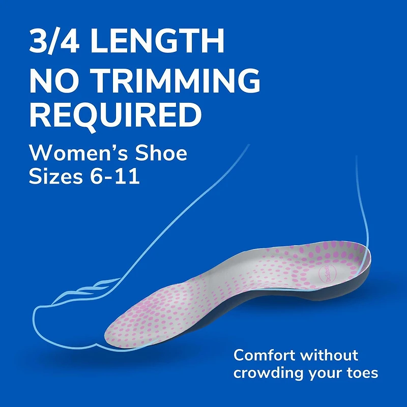 Dr. Scholl's® Tri-Comfort® Insoles, 3 Length, Women Size 6-11