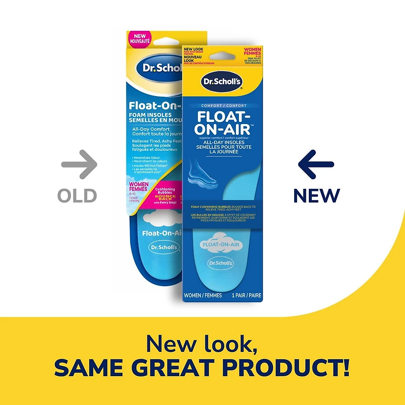 Dr. Scholl's® Float-On-Air® Comfort Insoles, Women, Full Length, 1 pair