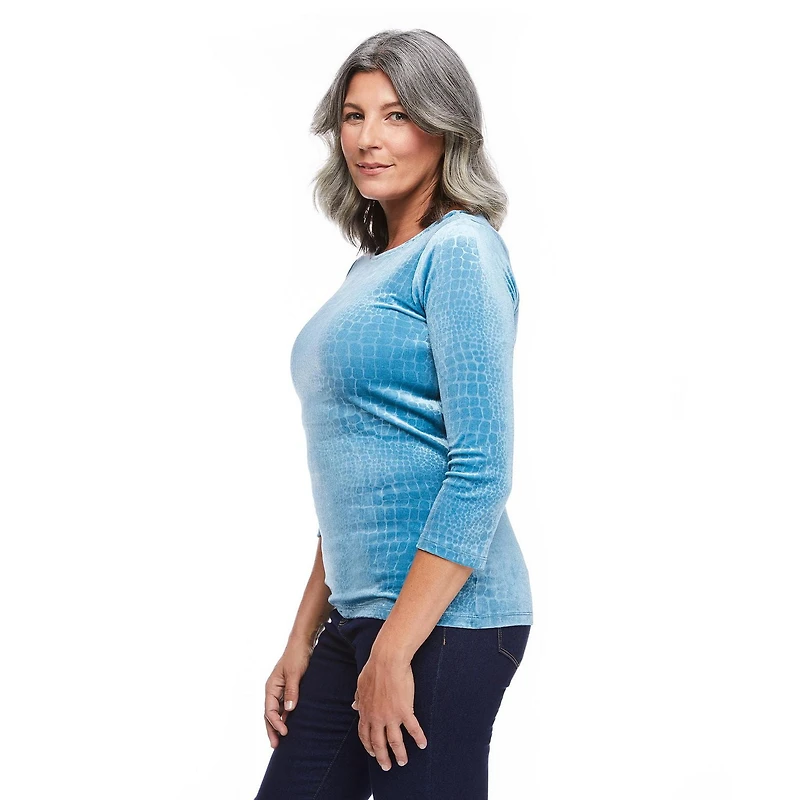 Penmans Women's Embossed Velour Top