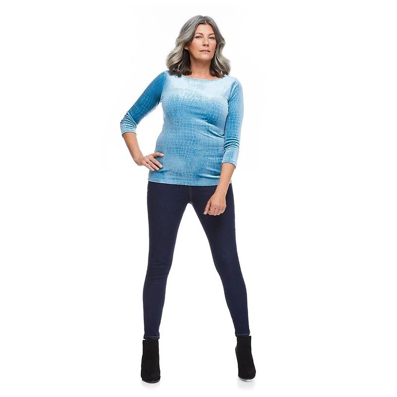 Penmans Women's Embossed Velour Top