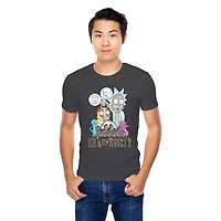 Rick et Morty T-shirt à manches courtes Bling pour hommes Tailles: P-TG