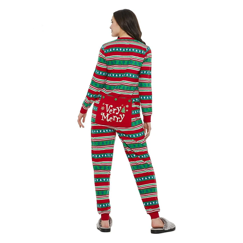 Pyjama de Noël avec rabat arrière au thème familial George