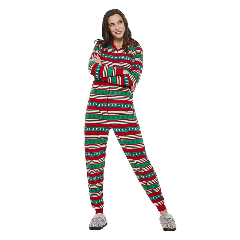 Pyjama de Noël avec rabat arrière au thème familial George