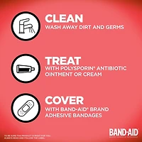 Pansements adhésifs stériles de premiers soins pour enfants Band-Aid à motifs de Princesses Disney, Recommandés par les médecins, 2 dimensions 20 pansements