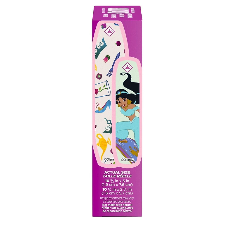 Pansements adhésifs stériles de premiers soins pour enfants Band-Aid à motifs de Princesses Disney, Recommandés par les médecins, 2 dimensions 20 pansements