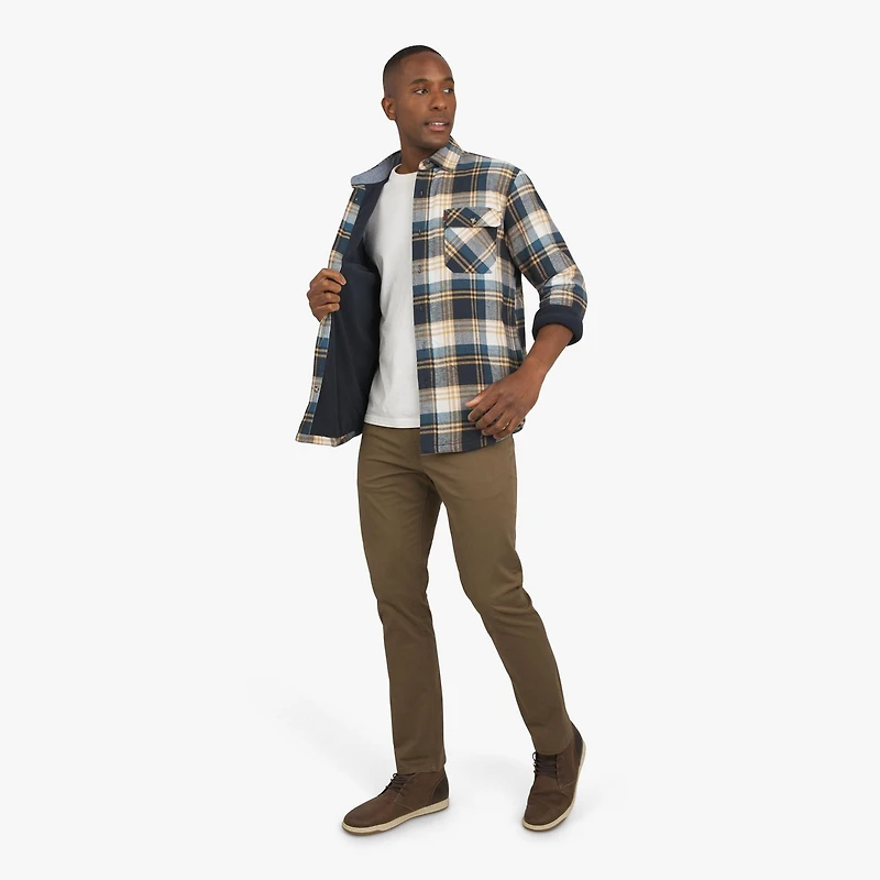 CHAPS SHIRT, A shirt jacket that's ready for whatever the season brings