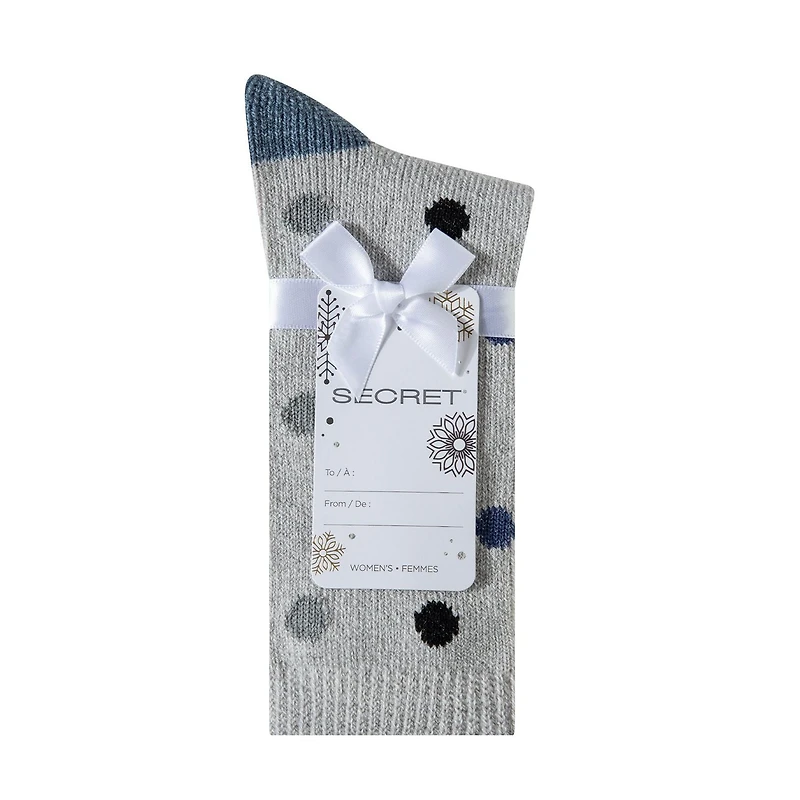 Secret Lounge Chaussettes Lurex à Pois Mi-mollet 2P