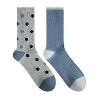 Secret Lounge Chaussettes Lurex à Pois Mi-mollet 2P