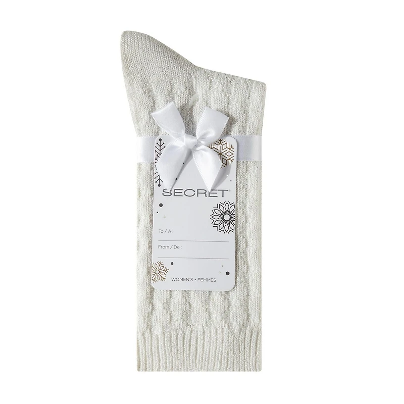 Secret Lounge Chaussettes Lurex Tissage Bulles Mi-mollet 2P