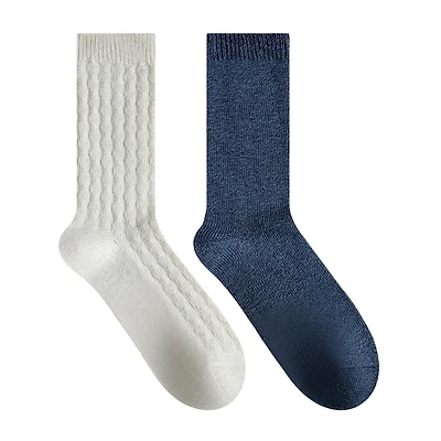 Secret Lounge Chaussettes Lurex Tissage Bulles Mi-mollet 2P