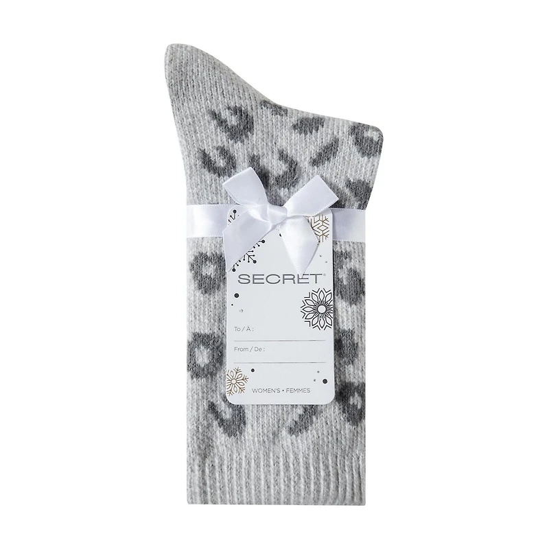Secret Lounge Chaussettes Imprimées Léopard Mi-mollet 2P Pointures 6 à 10