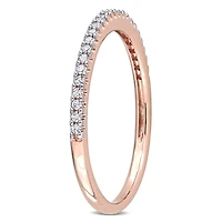 Miabella 1/8 Carat T.W. Diamond 14K Rose Gold Wedding Band