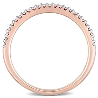 Miabella 1/8 Carat T.W. Diamond 14K Rose Gold Wedding Band