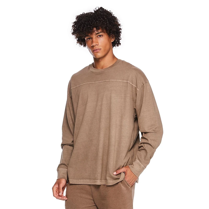 No Boundaries Cotton Washed Long Sleeve Tee