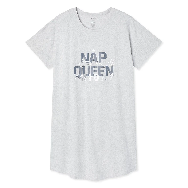George Plus Women's Crew Neckline Nightshirt