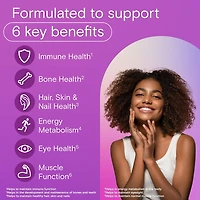 Multivitamines One A Day pour femmes – Vitamines quotidiennes pour femmes – Multivitamines pour femmes avec vitamines A, C et D, zinc pour le soutien immunitaire, vitamines E et B12, biotine, calcium et fer 250 comprimés