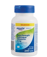 Mélatonine Sublinguale extra-puissante 5 mg Saveur de menthe, 240 Comprimés