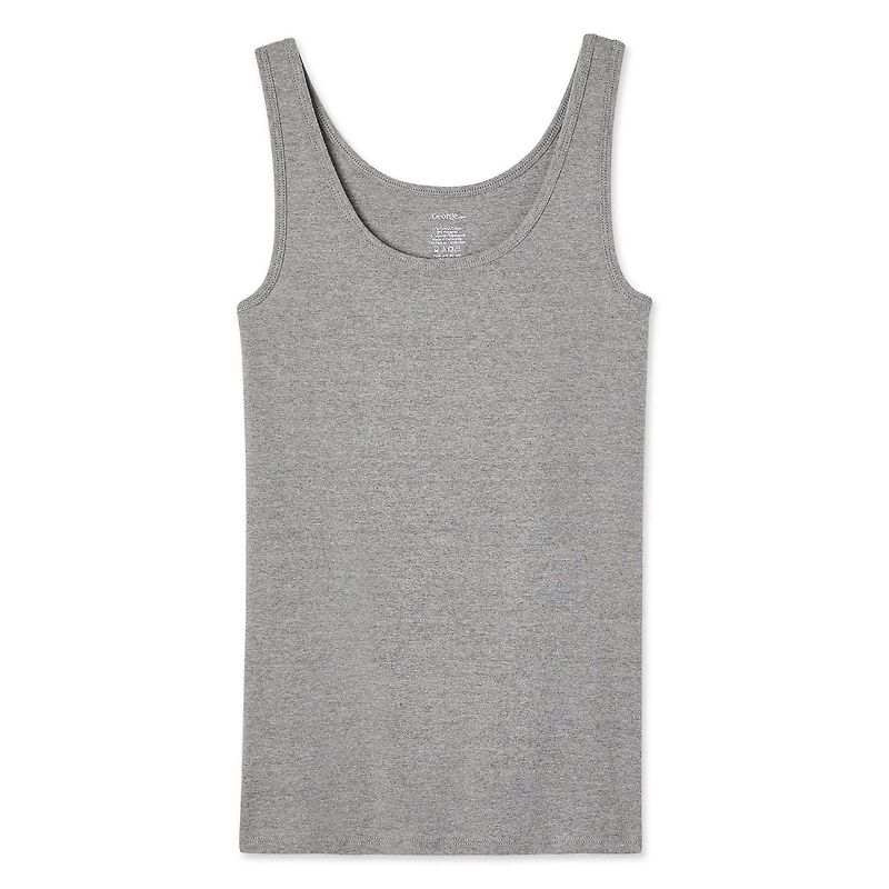 Débardeur chiné de base côtelé George pour femmes