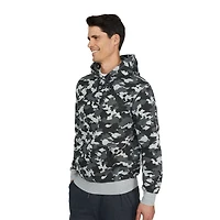 MEXX Fleece Camo Print Popover Hoodie for Men