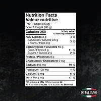 D’Italiano with Gusto!™ Everything & Herb Bagels, 540 g