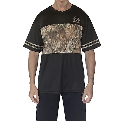 Real Tree Mesh Poly Jersey Short Sleeve Top