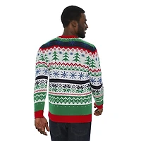 George Men's Christmas Light-Up Sweater